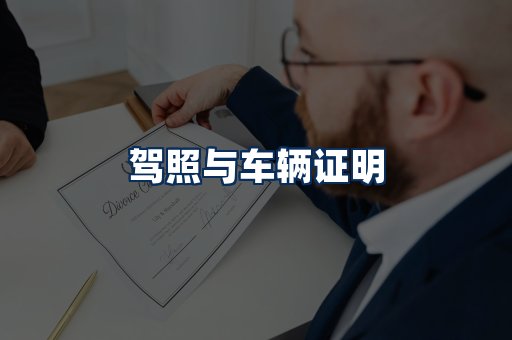 车辆证明展示